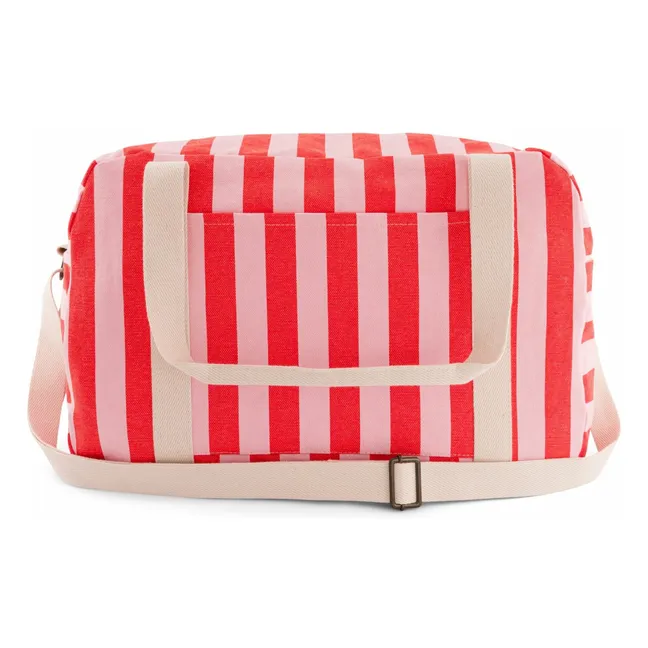 Wickeltasche Raphael gestreift | Rot