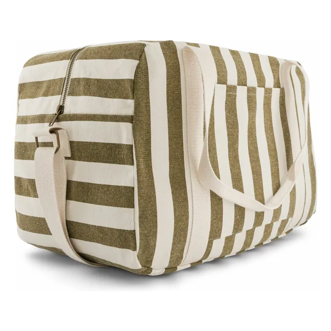 Wickeltasche Raphael gestreift | Olive