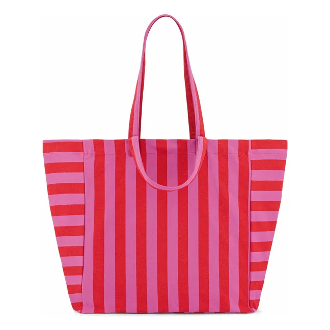 Bolso de rayas Elisa | Rojo