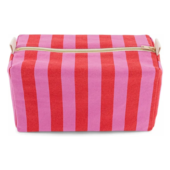 Borsa da toilette Vic a righe | Rosa Pallido