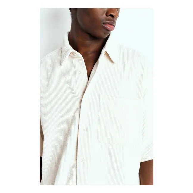 Camicia in velluto a coste Padow | Ecru