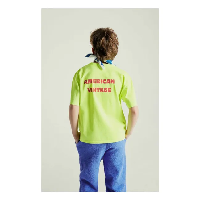 T-Shirt Fizvalley Happy 20th | Vert fluo