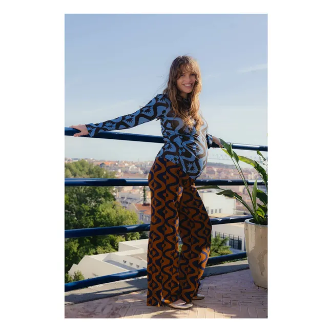 Top de Grossesse Mona Full Moon | Bleu azur