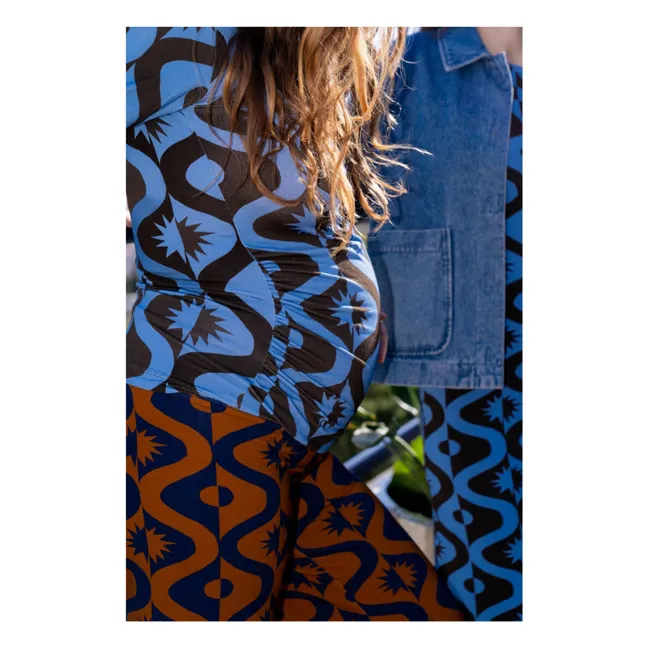Top de Grossesse Mona Full Moon | Bleu azur