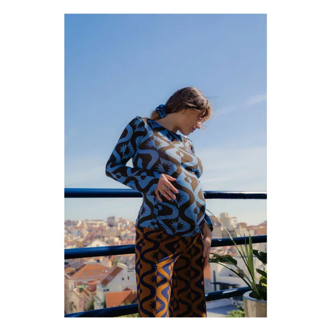 Top de Grossesse Mona Full Moon | Bleu azur