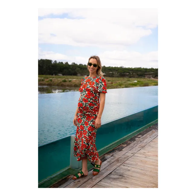 Vestido premamá Theodora Poppy | Rojo