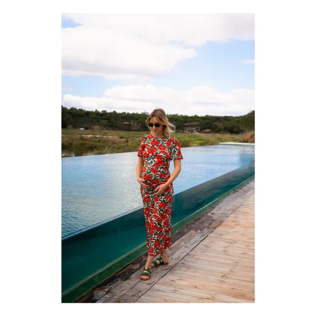 Vestido premamá Theodora Poppy | Rojo