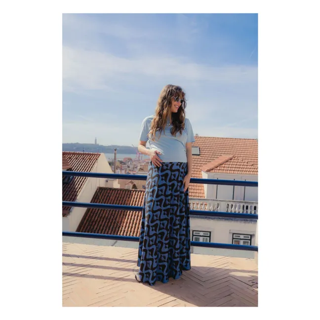 Falda Premamá Carlota Full Moon | Azul Mar