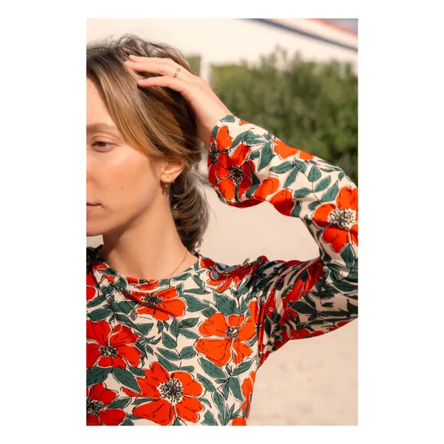 Mona Poppy Pregnancy Top | Red