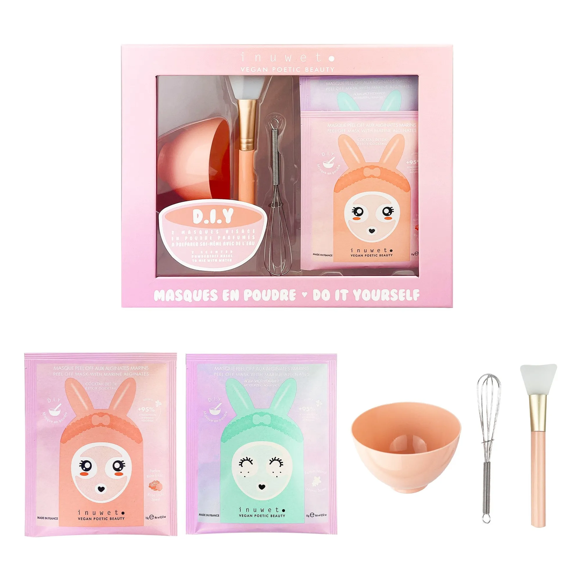 Inuwet Untinted Diy Powder Mask Set