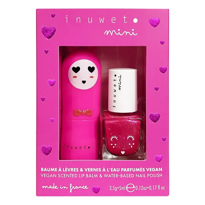 Rose water lip balm and nail polish duo set - Product image n°2