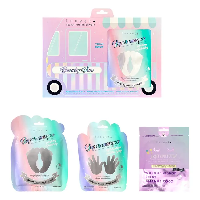 Coffret masques mains visage et pieds Beauty Van 