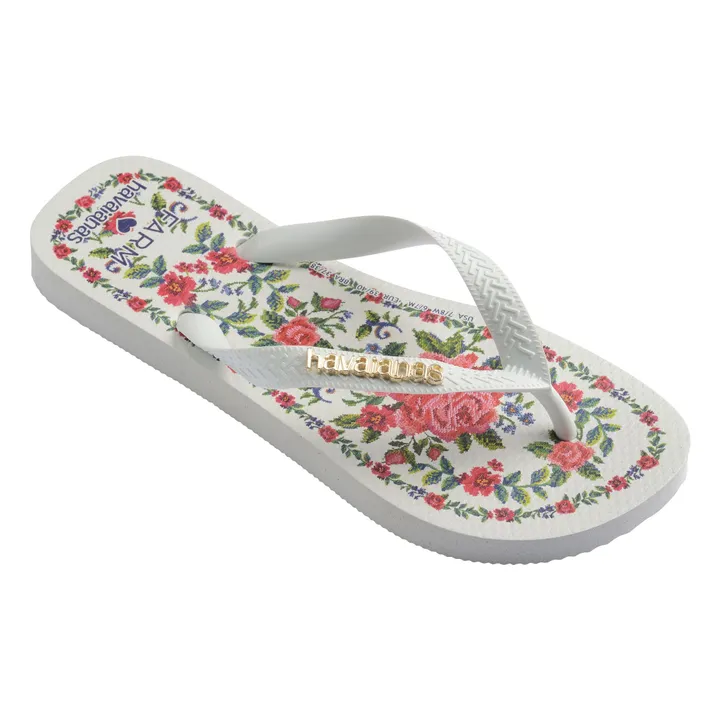 Tongs Farm Beleza x Farm Rio | Blanc- Image produit n°2