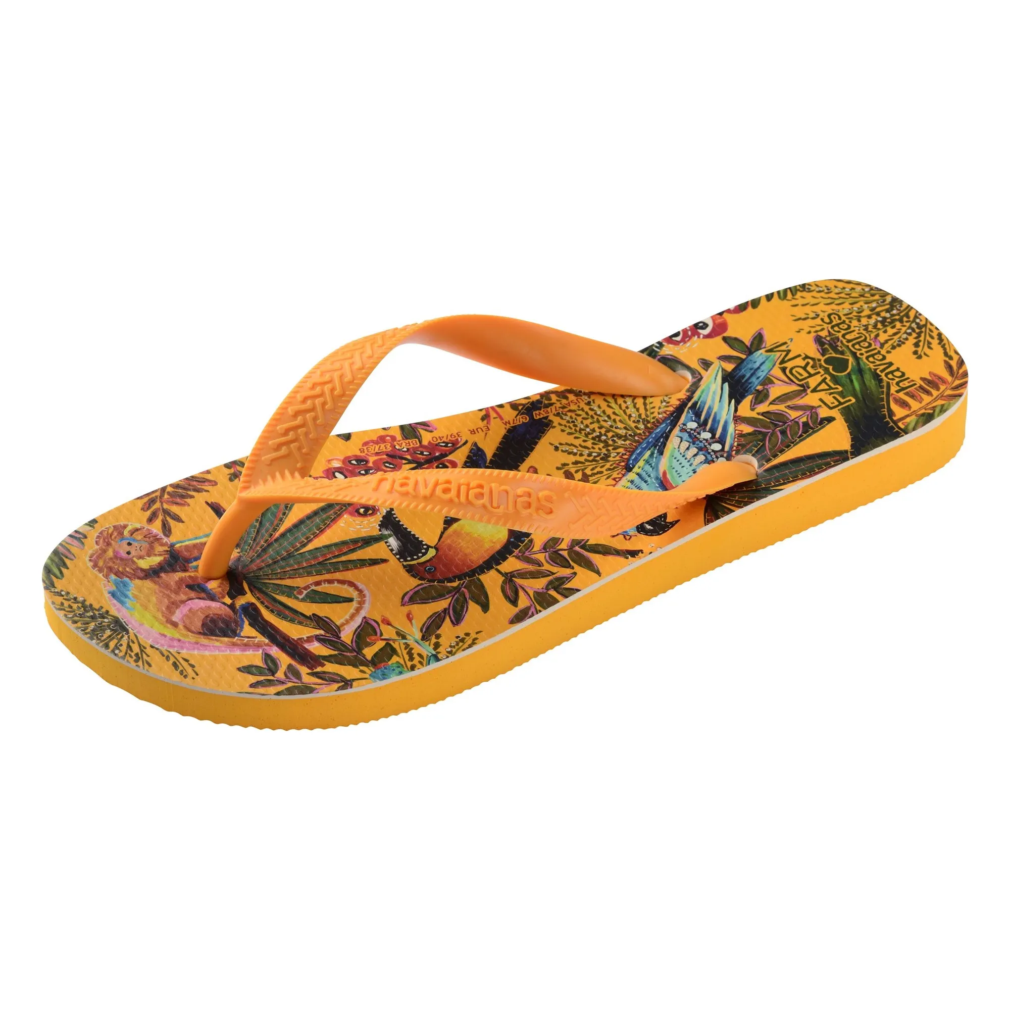 Tongs Farm Selva x Farm Rio | Jaune moutarde- Image produit n°5