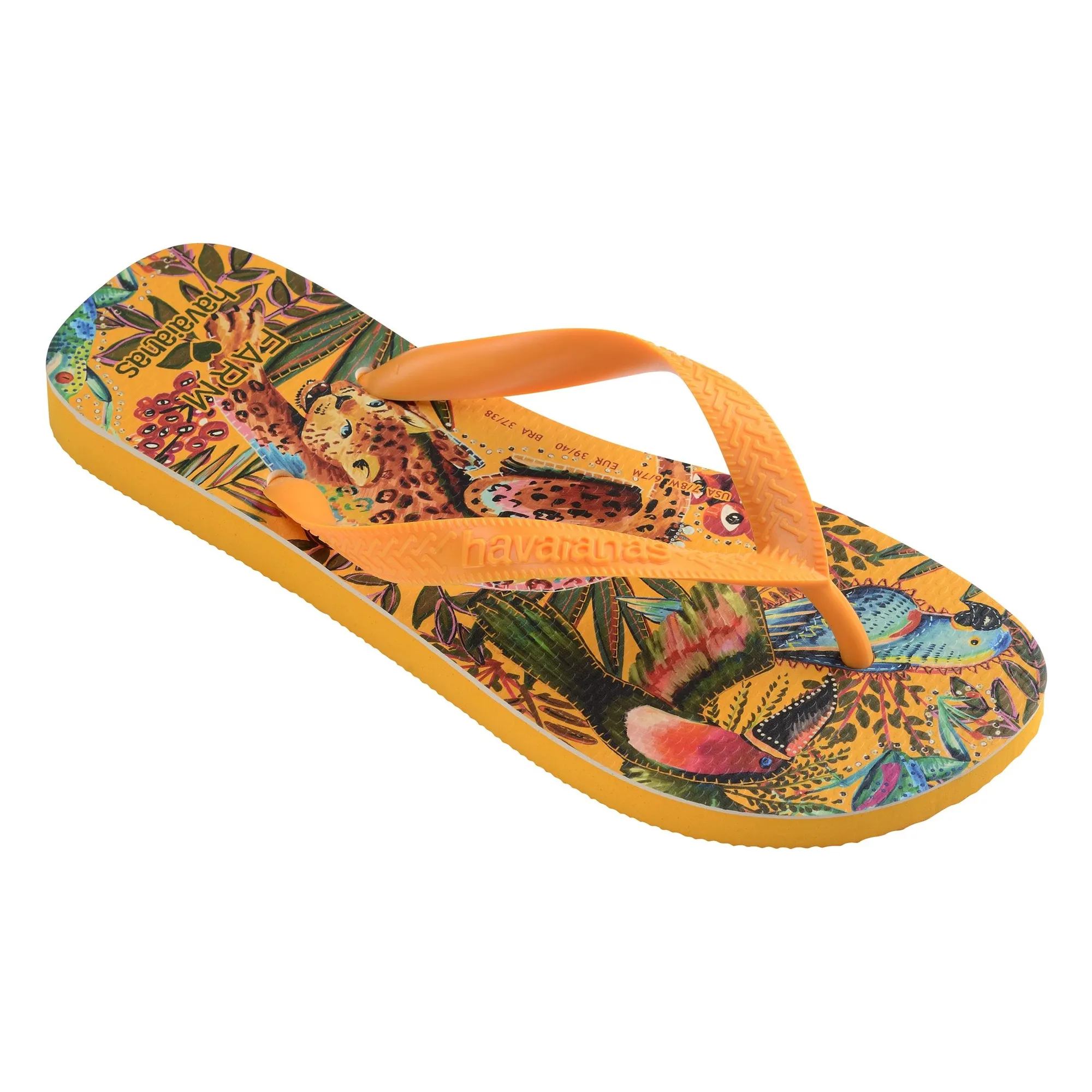 Tongs Farm Selva x Farm Rio | Jaune moutarde- Image produit n°2