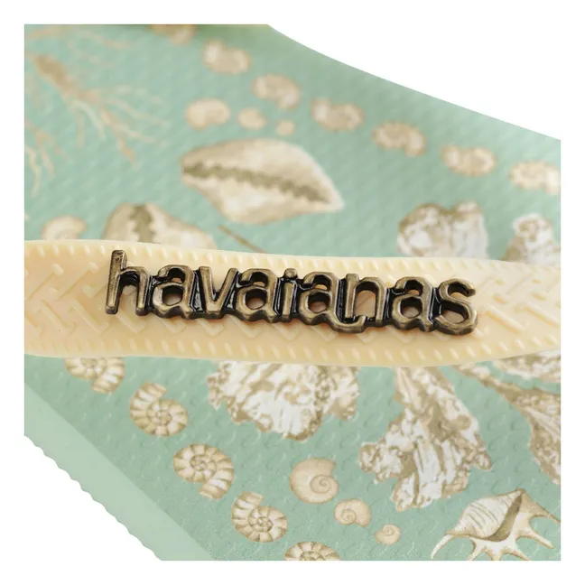Top Tropicalia Vibes x Farm Rio flip-flops | Mint Green