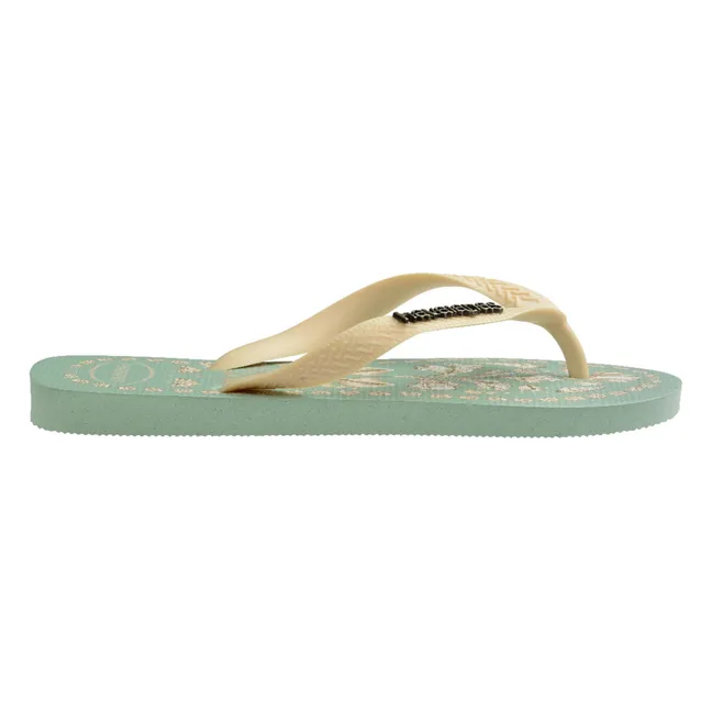 Top Tropicalia Vibes x Farm Rio flip-flops | Mint Green