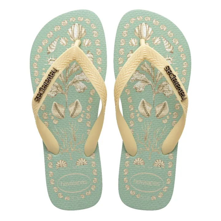 Tongs Top Tropicalia Vibes x Farm Rio | Vert Menthe- Image produit n°0