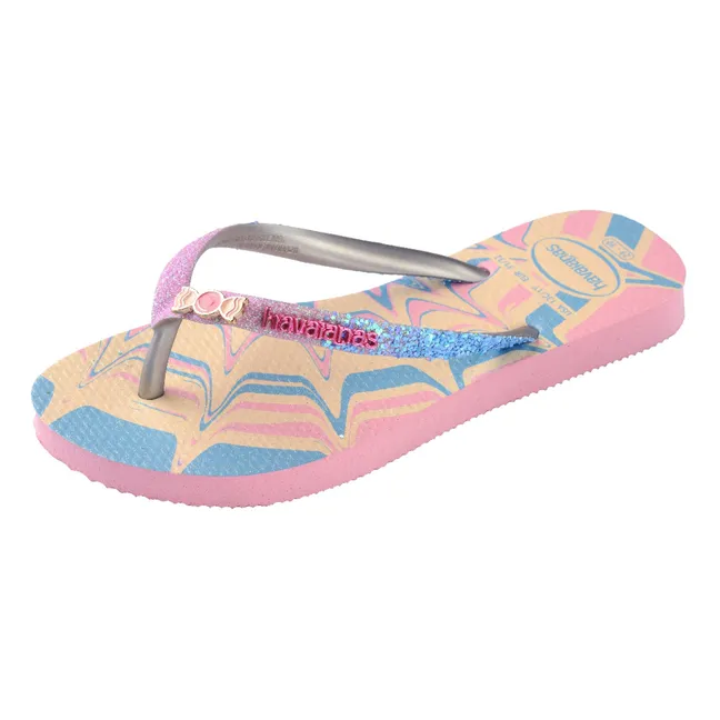 Slim Glitter Trendy flip-flops | Pink