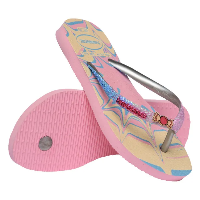 Slim Glitter Trendy flip-flops | Pink