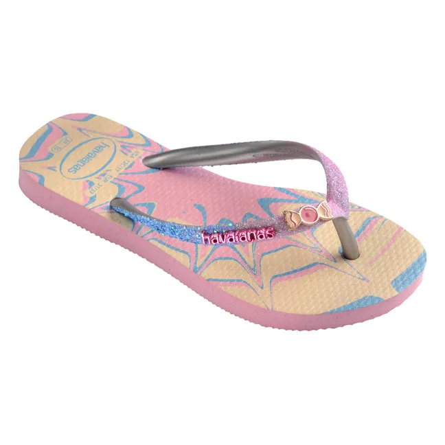 Slim Glitter Trendy flip-flops | Pink