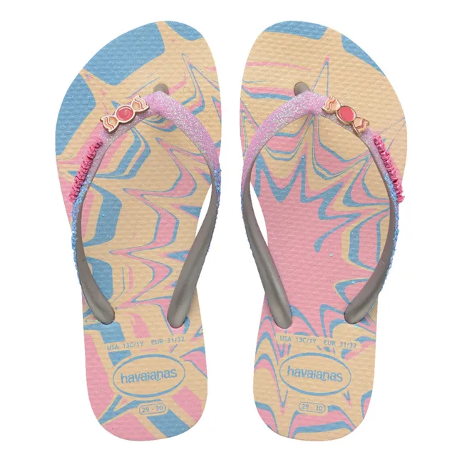Slim Glitter Trendy flip-flops | Pink