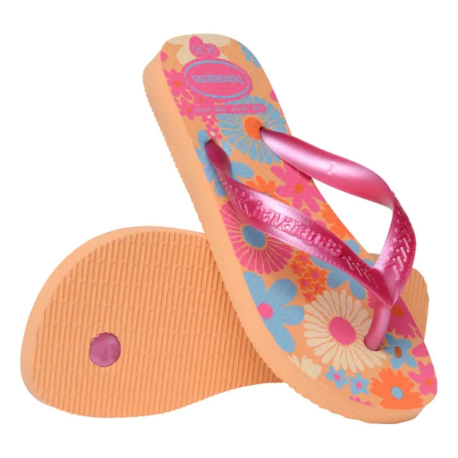 Flores baby flip-flops | Orange