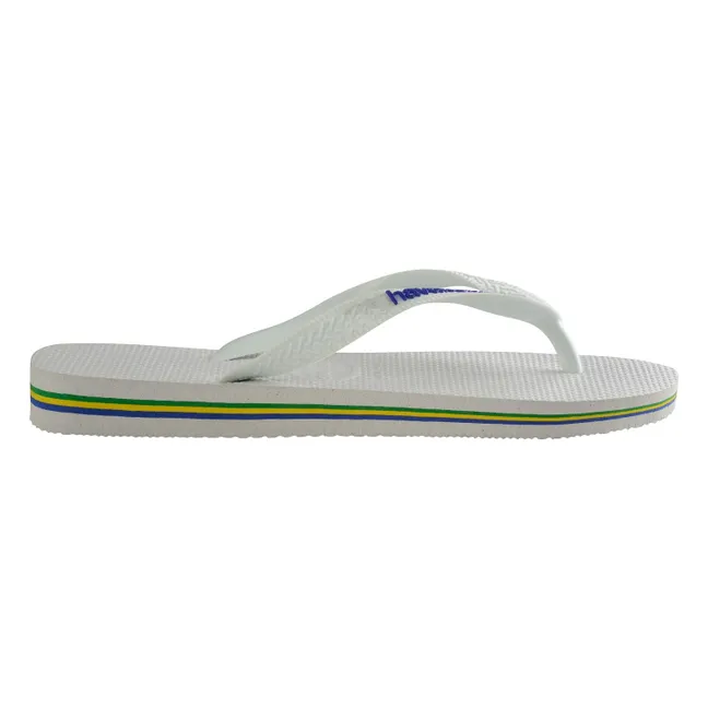 Brasil Logo Flip Flops | Weiß