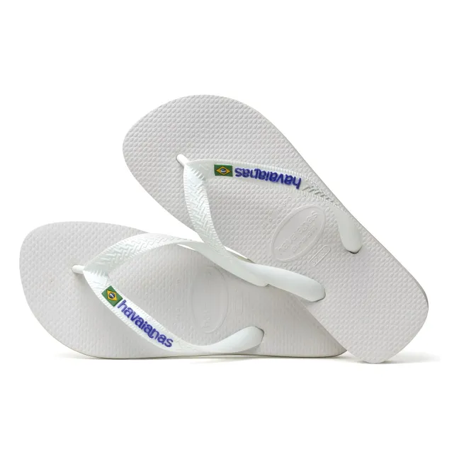 Brasil Logo Flip Flops | Weiß
