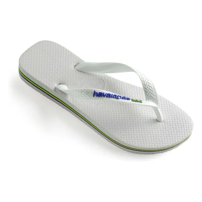 Brasil Logo Flip Flops | Weiß