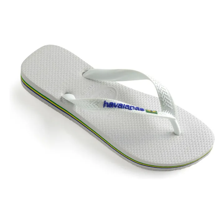 Tongs Brasil Logo | Blanc- Image produit n°1