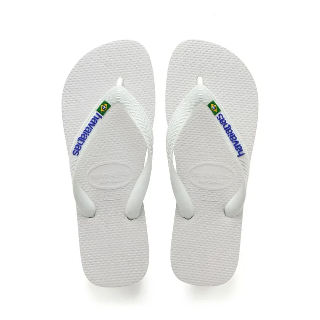 Brasil Logo Flip Flops | Weiß