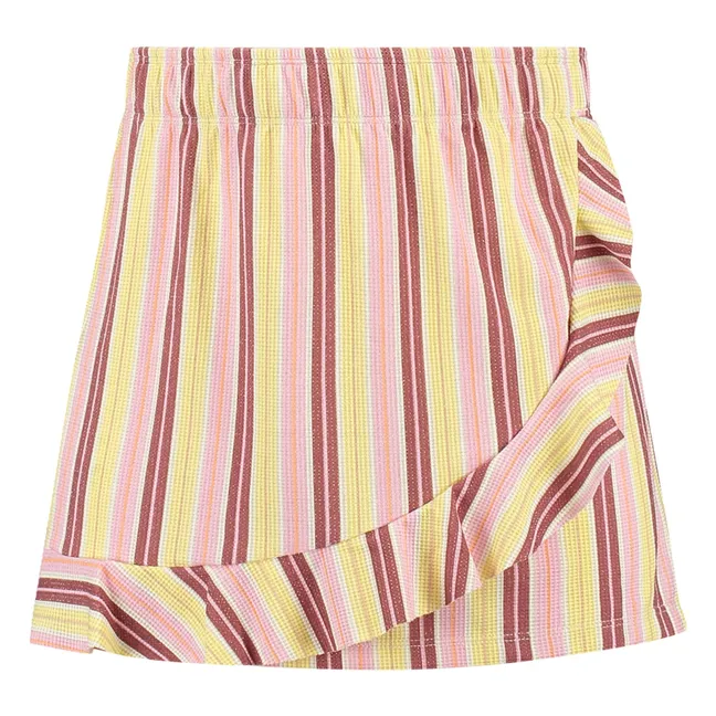 Jupe de Bain Rayée | Pale yellow