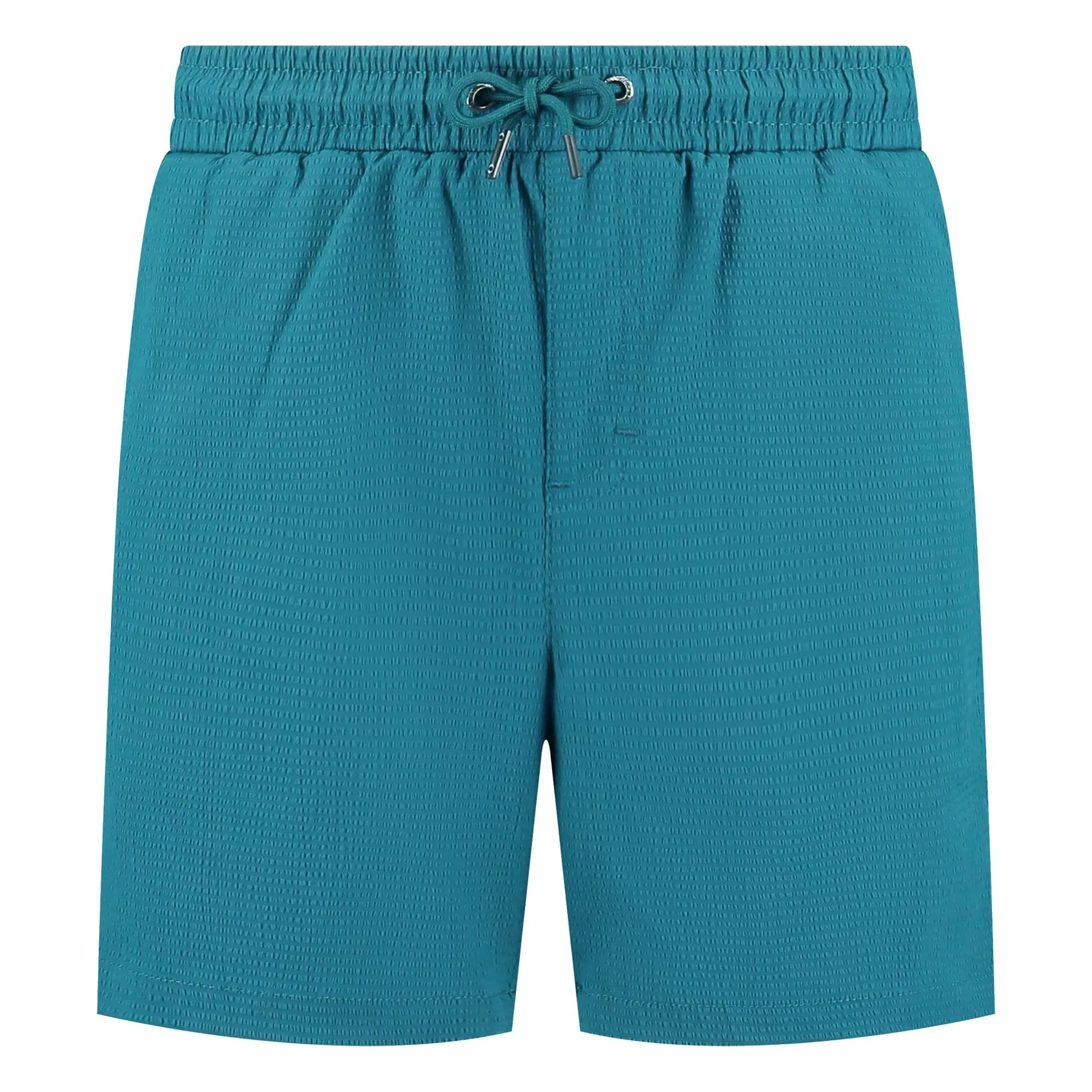 Beachlife Peacock Blue Seersucker Swim Shorts