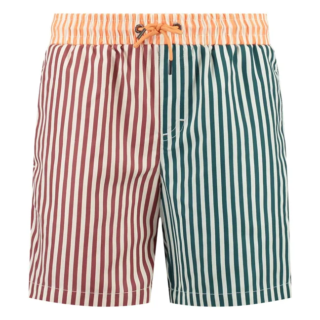 Short de Bain Rayé | Vert
