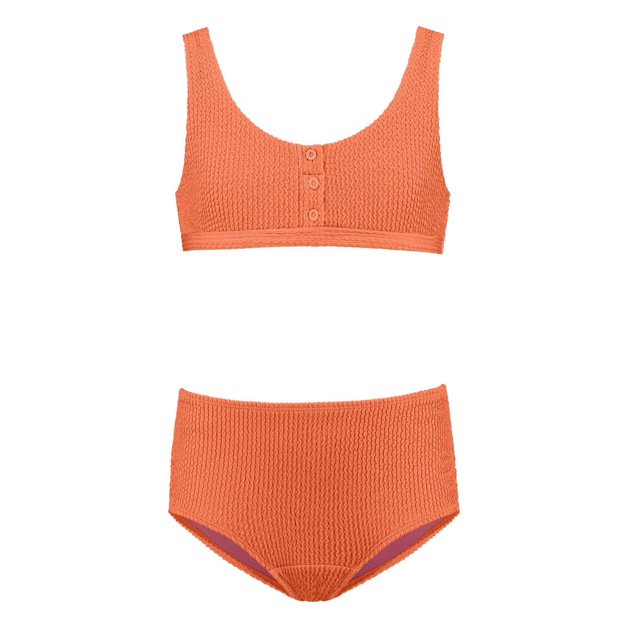 Beachlife Orange Maillot De Bain Texture