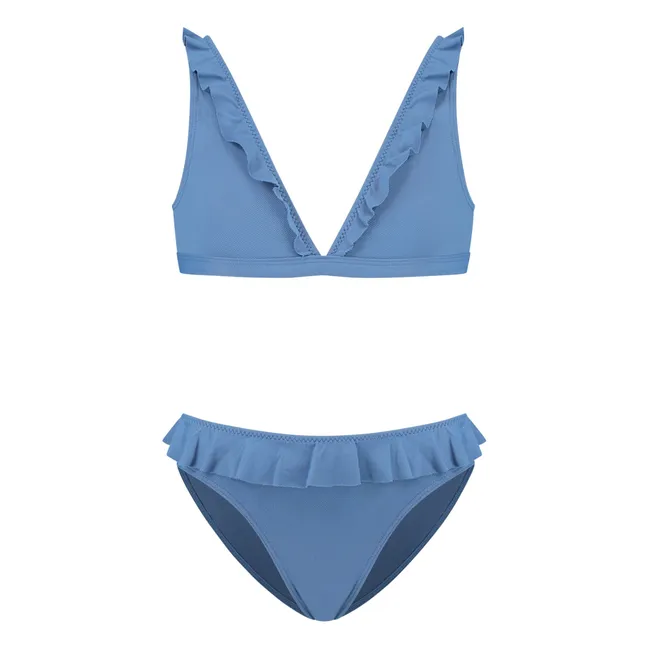Maillot de Bain Volants | Blue