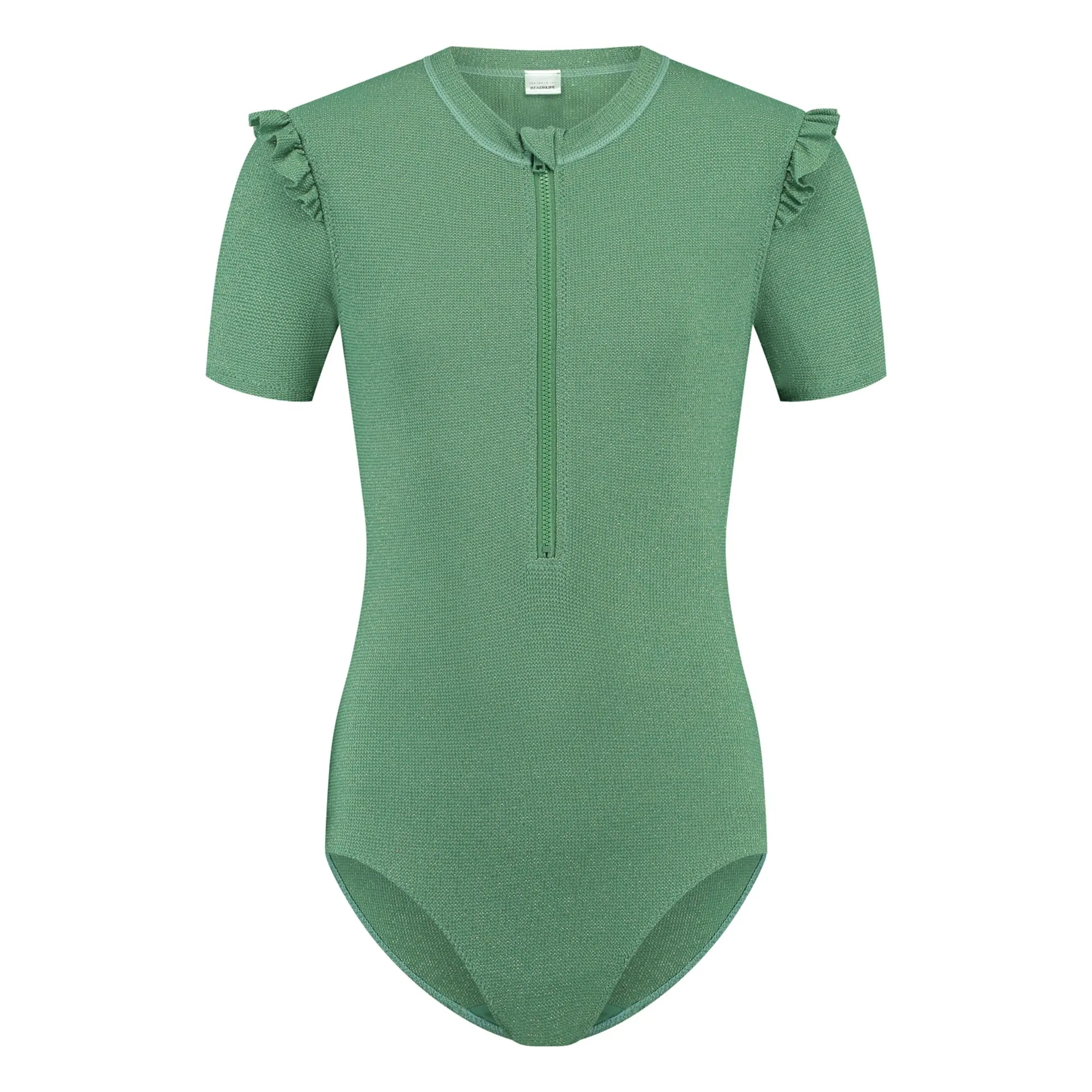 Beachlife Khaki Shimmer Lurex Swimsuit