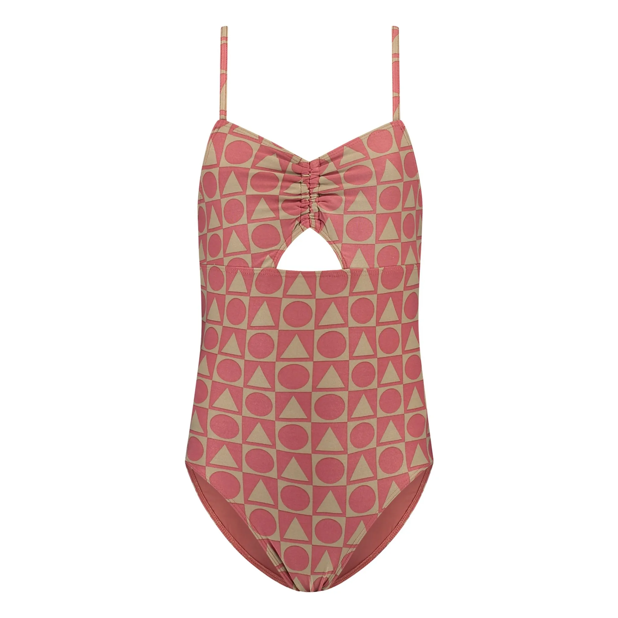 Beachlife Burgundy Graphics Recycled Fiber Swimsuit
