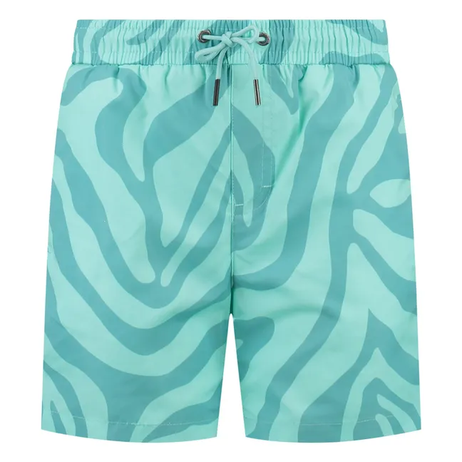 Badeshorts Zebra | Turquoise