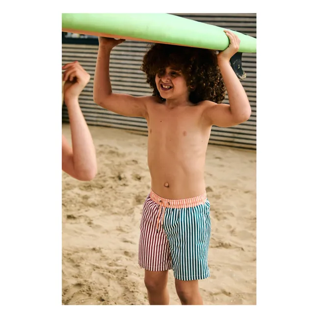 Striped Swim Shorts | Green