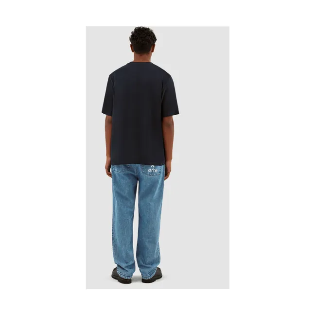 T-shirt Arte Logo Leaves | Bleu marine