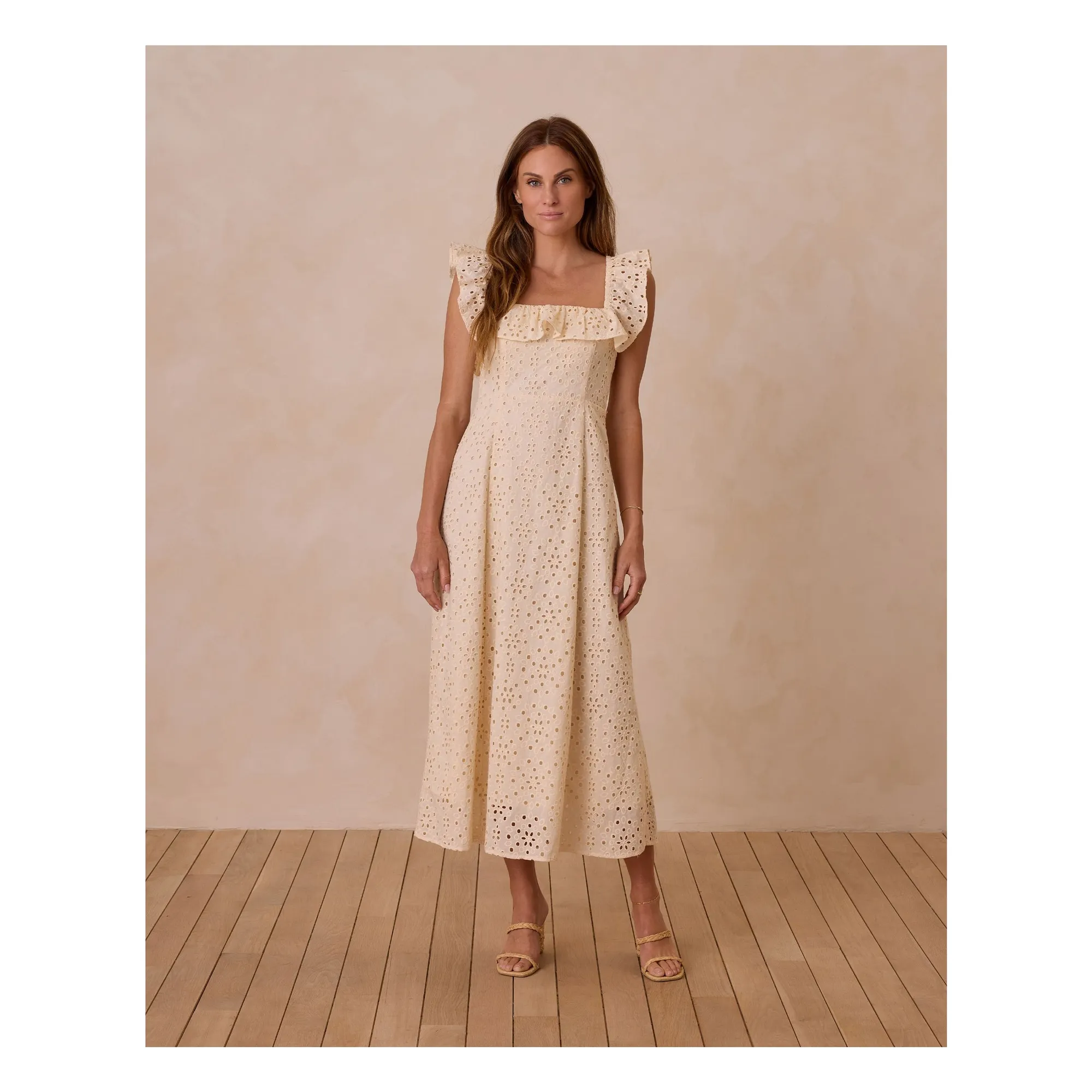 Rylee + Cru Ecru Bianca Dress