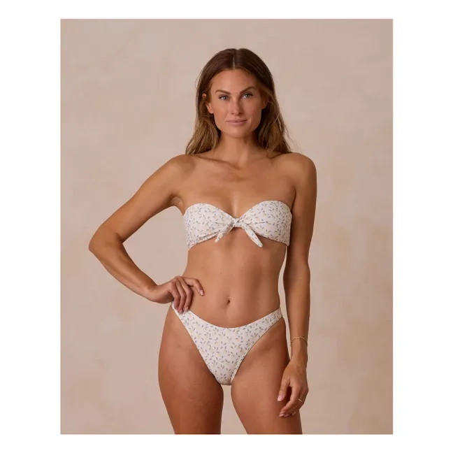 Haut de Maillot Citron Fibres Recyclées | Ivoire