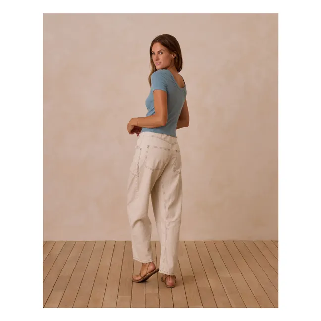 Camiseta Pointelle | Azul