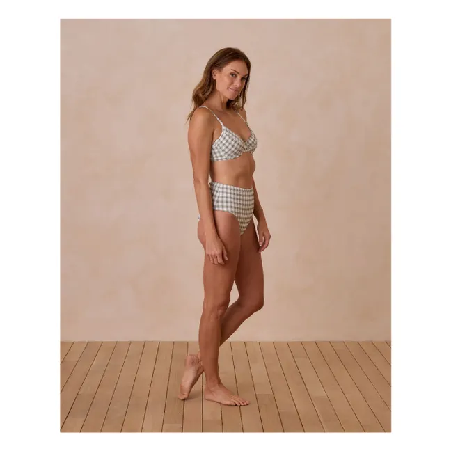 Pantalones cortos de fibras recicladas Vichy | Salvia