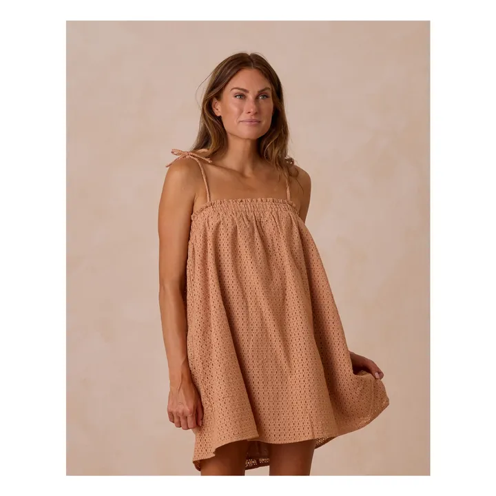 Robe Sahara Ajourée | Terracotta- Image produit n°0