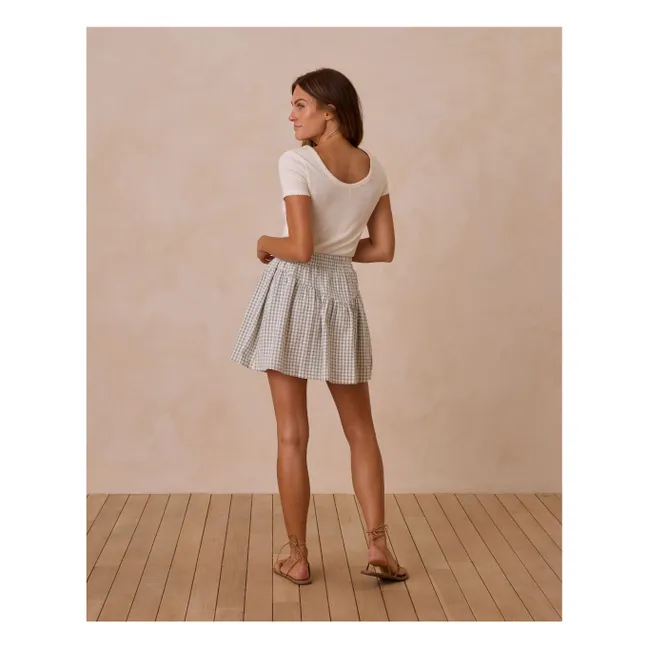 Jupe Sparrow Vichy | Sauge