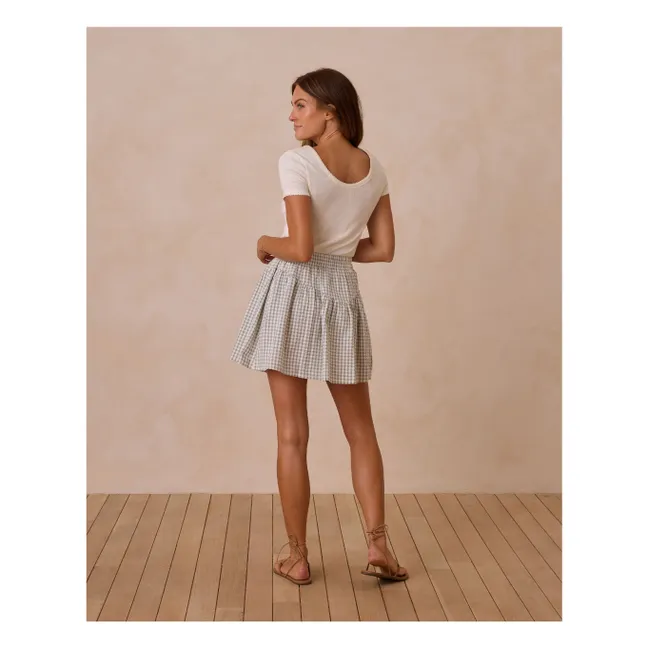 Sparrow Gingham skirt | Sage