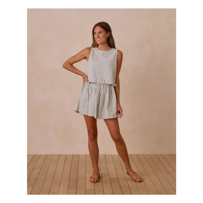 Sparrow Gingham skirt | Sage